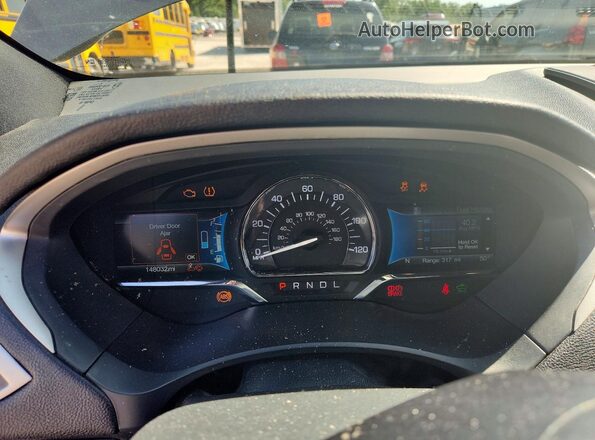 3LN6L5LU3HR622841 2017 LINCOLN MKZ Gray Instrument cluster view