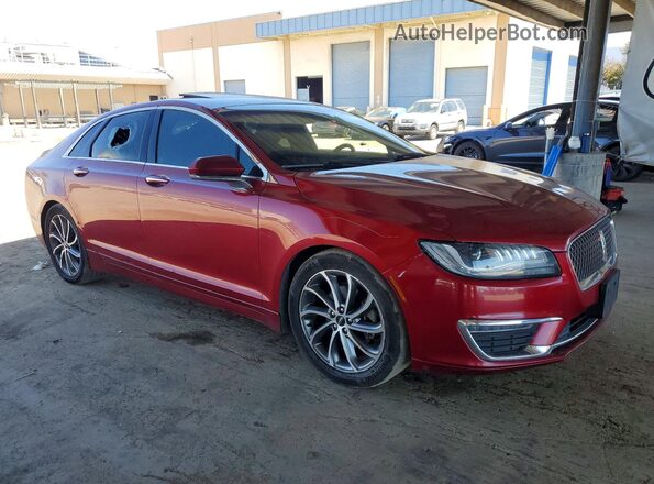 3LN6L5LU5KR614487 2019 LINCOLN MKZ Red Przód prawy