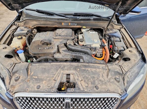 3LN6L5LU6HR659544 2017 LINCOLN MKZ Blue Rear interior view