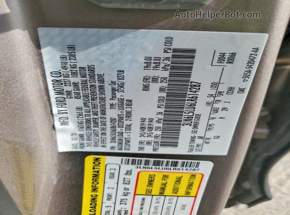 3LN6L5LU6LR614287 2020 LINCOLN MKZ Gold Widok komory silnika