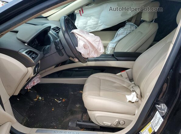 3LN6L5LU9KR614542 2019 LINCOLN MKZ Черный Вид салона спереди