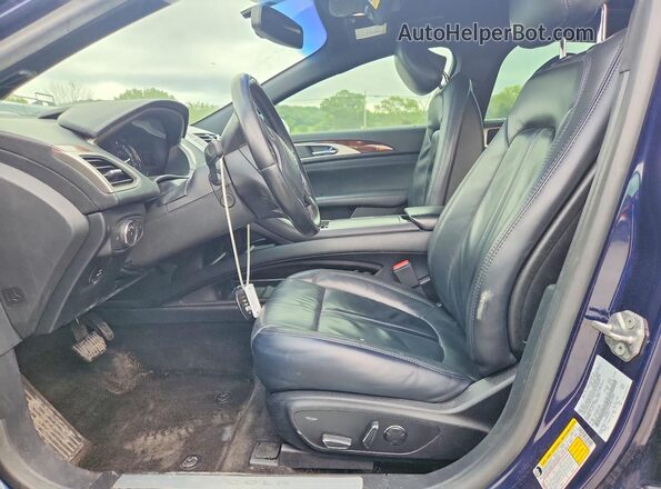 3LN6L5LUXHR654881 2017 LINCOLN MKZ Blue Front interior view