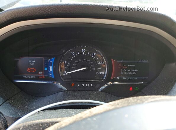3LN6L5MU2HR609948 2017 LINCOLN MKZ Black Սարքավորումների վահանակի տեսք