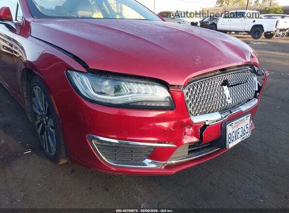 3LN6L5MU4KR604631 2019 LINCOLN MKZ HYBRID Red 