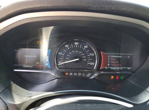 3LN6L5MU7HR632576 2017 LINCOLN MKZ Серый Вид щитка приборов