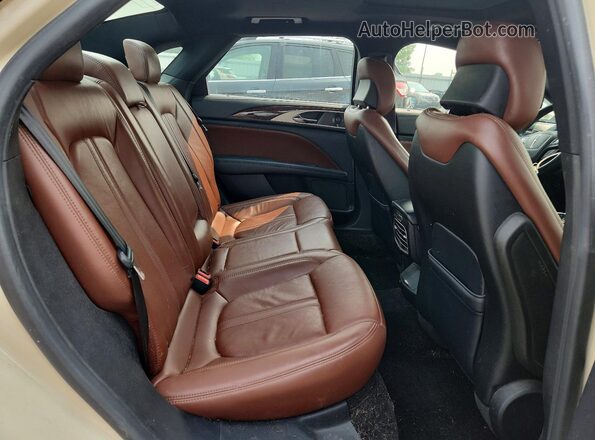3LN6L5MUXJR613560 2018 LINCOLN MKZ Beige უკანა სავარძლების ხედი