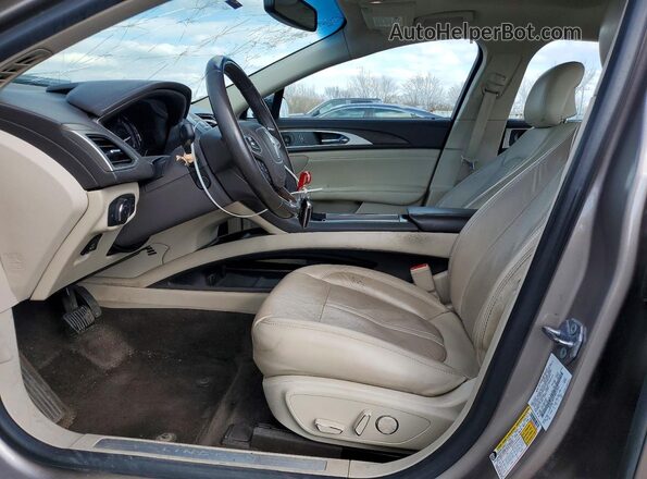 3LN6L5MUXJR621965 2018 LINCOLN MKZ Tan Вид салону спереду