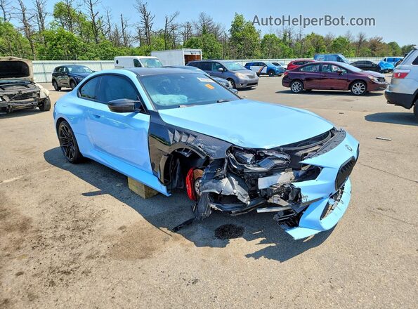 3MF13DM01R8E71314 2024 BMW M2 Blue Delantero derecho