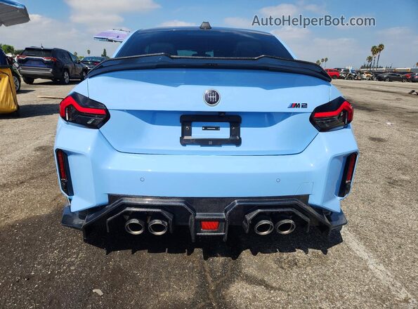 3MF23DM01S8F08582 2025 BMW M2 Blue უკანა ხედი