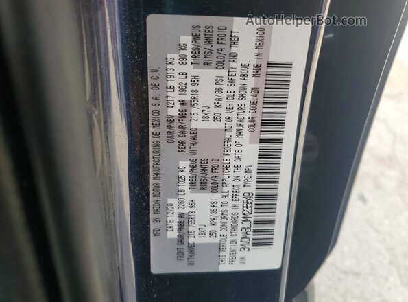 3MVDMABL0MM235549 2021 MAZDA CX-30 Синий Вид наклейки с VIN-кодом