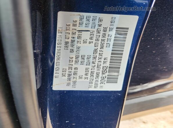 3MVDMABL1MM264008 2021 MAZDA CX-30 Blue Widok naklejki z numerem VIN