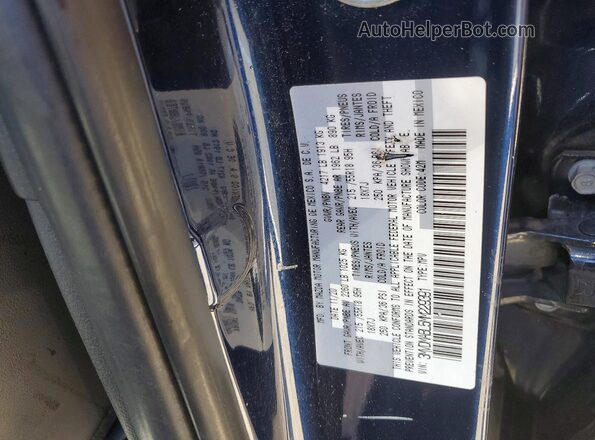 3MVDMABL5MM229391 2021 MAZDA CX-30 Blue Widok naklejki z numerem VIN