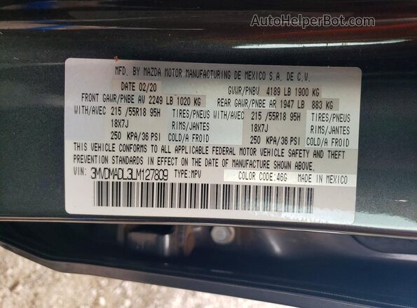 3MVDMADL3LM127809 2020 MAZDA CX-30 Угольный Вид подкапотного пространства