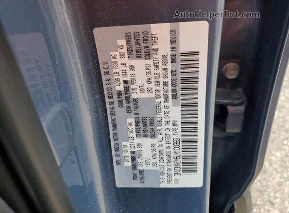 3MVDMAEM5LM100389 2020 MAZDA CX-30 Gray VIN sticker view