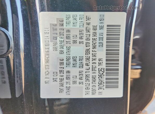 3MVDMBAM1RM640259 2024 MAZDA CX-30 Black Вид наклейки з VIN-кодом