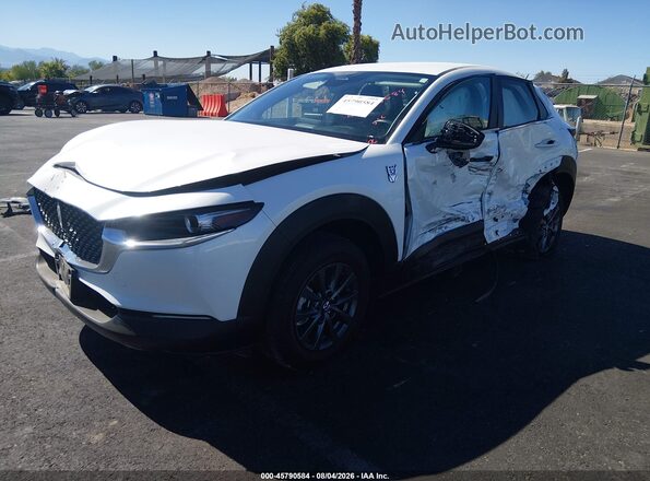 3MVDMBAM4SM778805 2025 MAZDA CX-30 White წინა მარცხენა ხედი სამი მეოთხედიდან