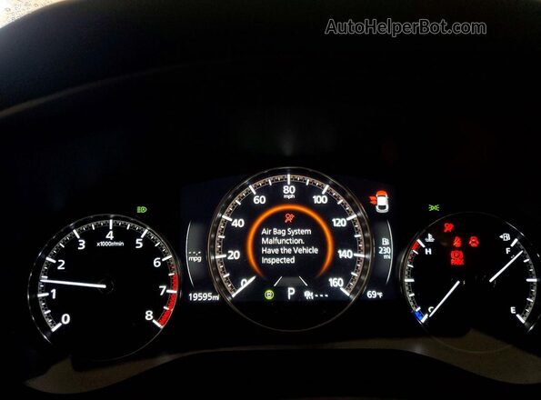 3MVDMBAM8RM702515 2024 MAZDA CX-30 White Instrument cluster view