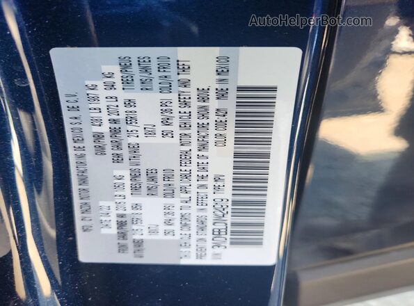 3MVDMBBL0NM424919 2022 MAZDA CX-30 Blue Widok wnętrza 360 stopni
