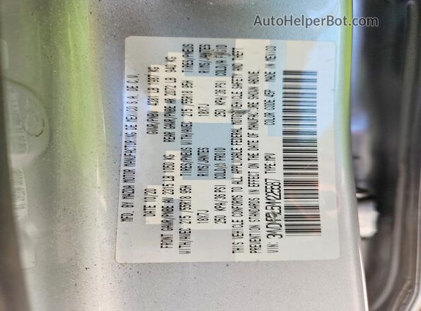 3MVDMBBL5MM225587 2021 MAZDA CX-30 Silver Widok naklejki z numerem VIN