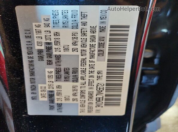 3MVDMBBL7NM456721 2022 MAZDA CX-30 Black VIN կոդի պիտակի տեսք