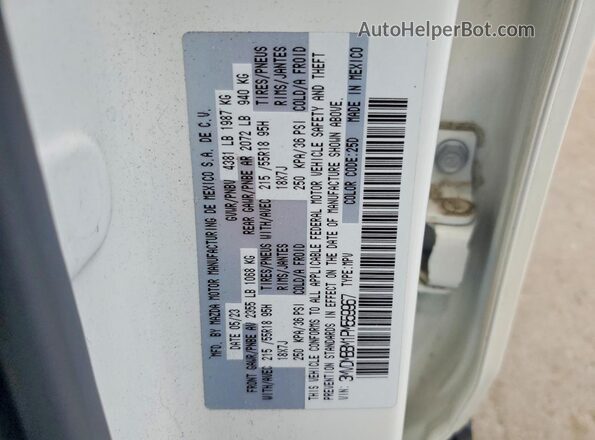 3MVDMBBM1PM559967 2023 MAZDA CX-30 White Панорамний вид салону 360°