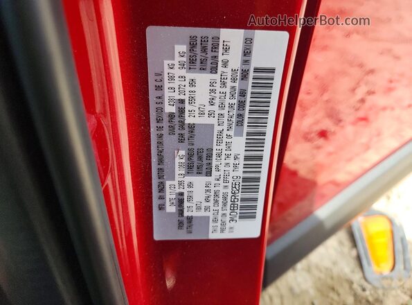 3MVDMBBM5RM625519 2024 MAZDA CX-30 Красный Вид наклейки с VIN-кодом
