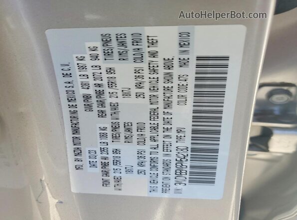 3MVDMBBM8PM542180 2023 MAZDA CX-30 Серебряный Вид подкапотного пространства