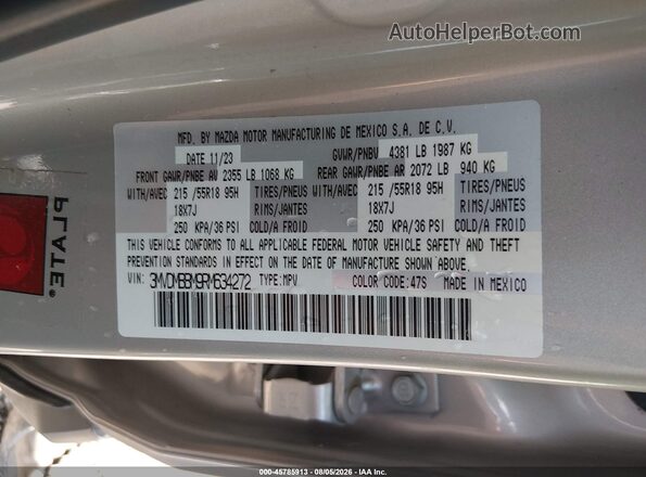3MVDMBBM9RM634272 2024 MAZDA CX-30 Cream Вид підкапотного простору