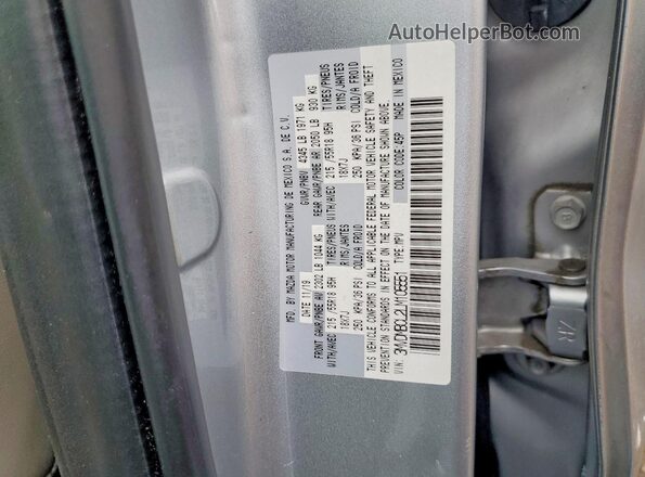 3MVDMBCL2LM105551 2020 MAZDA CX-30 Silver VIN կոդի պիտակի տեսք