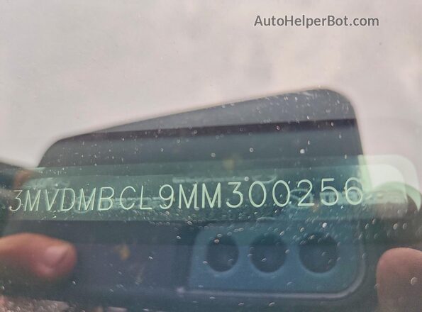 3MVDMBCL9MM300256 2021 MAZDA CX-30 Gray Widok naklejki z numerem VIN