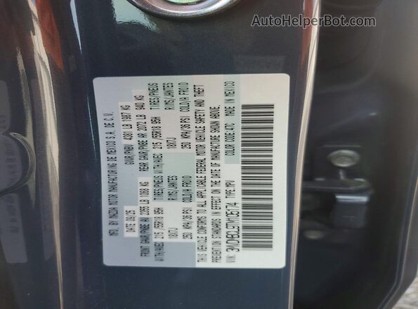 3MVDMBCL9TM105174 2026 MAZDA CX-30 Blue Widok naklejki z numerem VIN