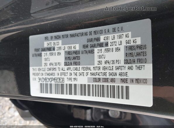 3MVDMBCM0PM563538 2023 MAZDA CX-30 Gray ძრავის განყოფილების ხედი