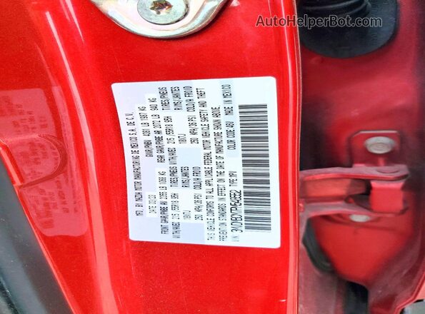 3MVDMBCM7PM548552 2023 MAZDA CX-30 Red VIN კოდის სტიკერის ხედი
