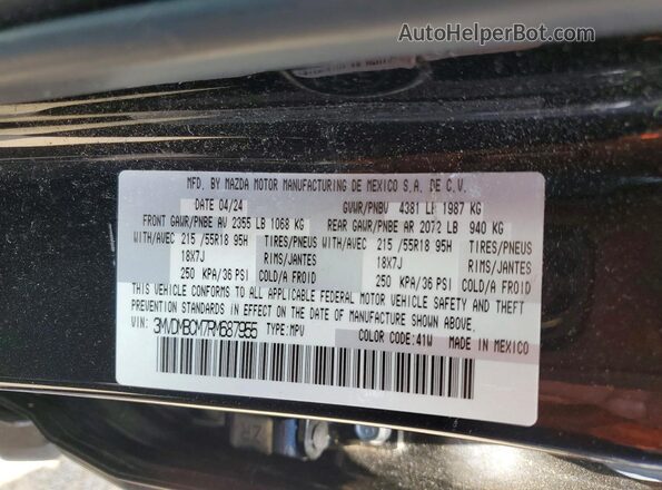3MVDMBCM7RM687955 2024 MAZDA CX-30 Black Панорамний вид салону 360°