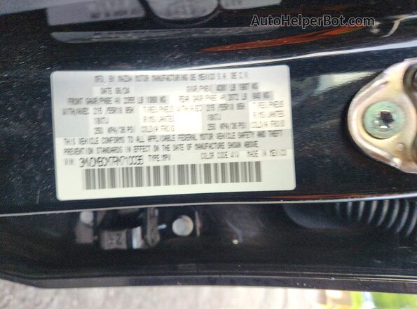 3MVDMBCM7RM710036 2024 MAZDA CX-30 Black VIN კოდის სტიკერის ხედი