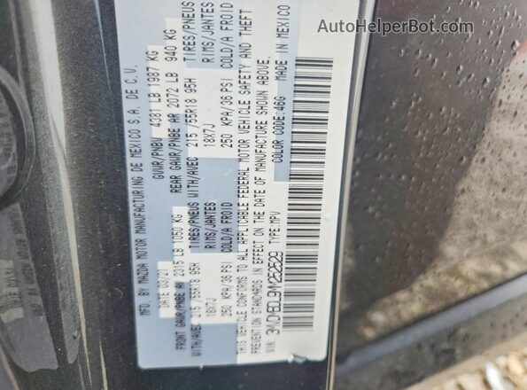 3MVDMBDL9MM252529 2021 MAZDA CX-30 Серый Вид наклейки с VIN-кодом