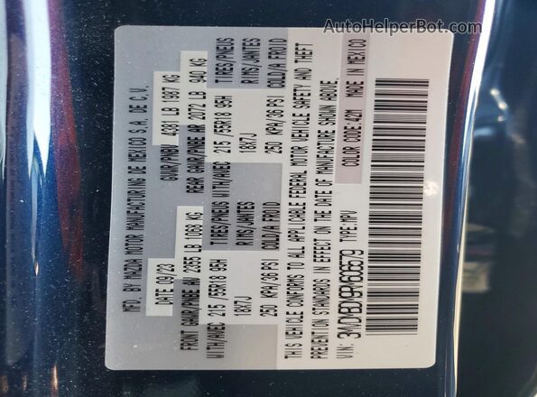 3MVDMBDM9RM606579 2024 MAZDA CX-30 Blue Вид підкапотного простору