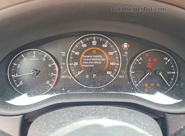 3MVDMBEY8NM433228 2022 MAZDA CX-30 White Вид щитка приладів
