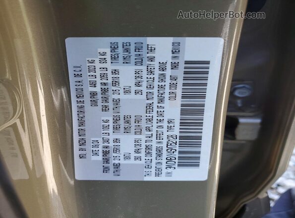 3MVDMBXY4SM762128 2025 MAZDA CX-30 Зеленый Вид наклейки с VIN-кодом