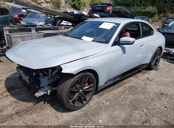 3MW33CM09R8E17634 2024 BMW 2 SERIES Gray Передня ліва чверть