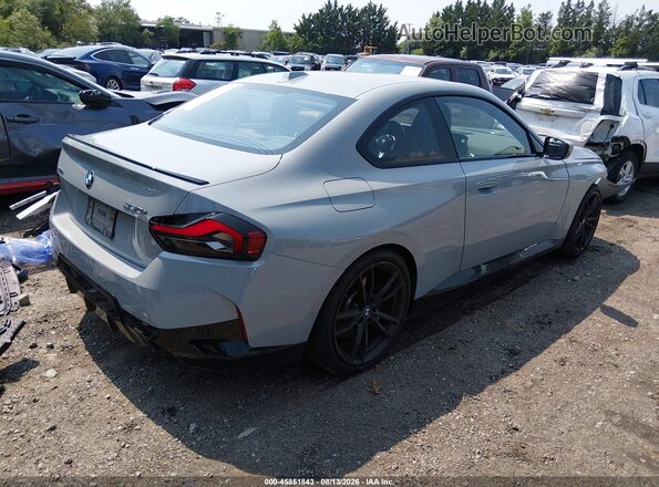 3MW33CM09R8E17634 2024 BMW 2 SERIES Gray Задня права чверть