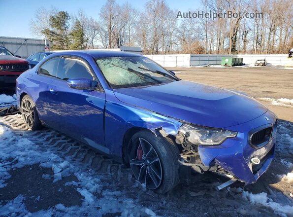 3MW33CM0XP8D01453 2023 BMW 2 SERIES Blue უკანა სალონის ხედი