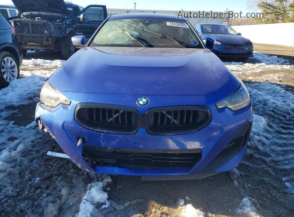 3MW33CM0XP8D01453 2023 BMW 2 SERIES Blue VIN კოდის სტიკერის ხედი