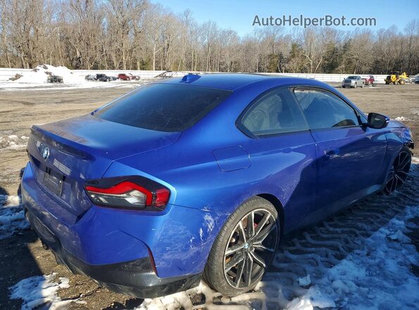 3MW33CM0XP8D01453 2023 BMW 2 SERIES Blue წინა სალონის ხედი