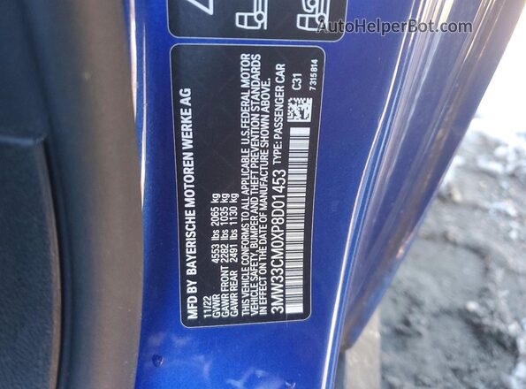 3MW33CM0XP8D01453 2023 BMW 2 SERIES Blue 