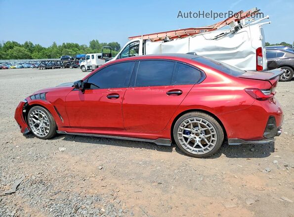 3MW49FF03R8E31045 2024 BMW M3 Maroon Задня ліва чверть