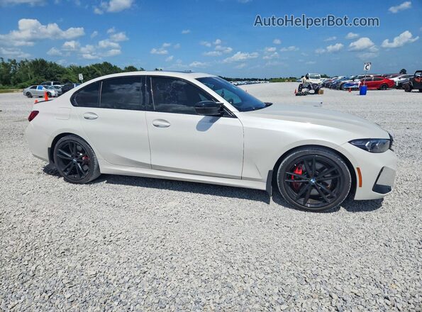 3MW49FF04R8E21818 2024 BMW M3 White Передня права чверть
