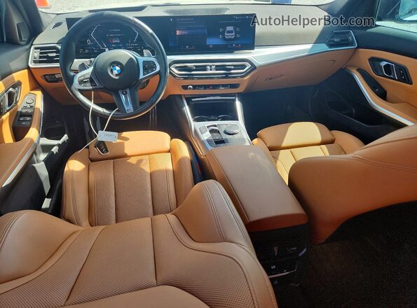 3MW49FF04R8E21818 2024 BMW M3 White Вид панелі приладів