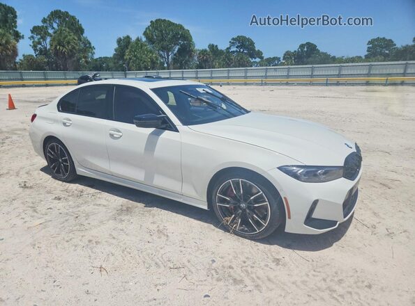 3MW49FS01P8D17144 2023 BMW M3 White წინა მარჯვენა