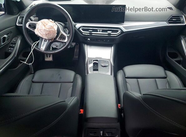 3MW49FS02R8E46948 2024 BMW M3 Black Вид панелі приладів